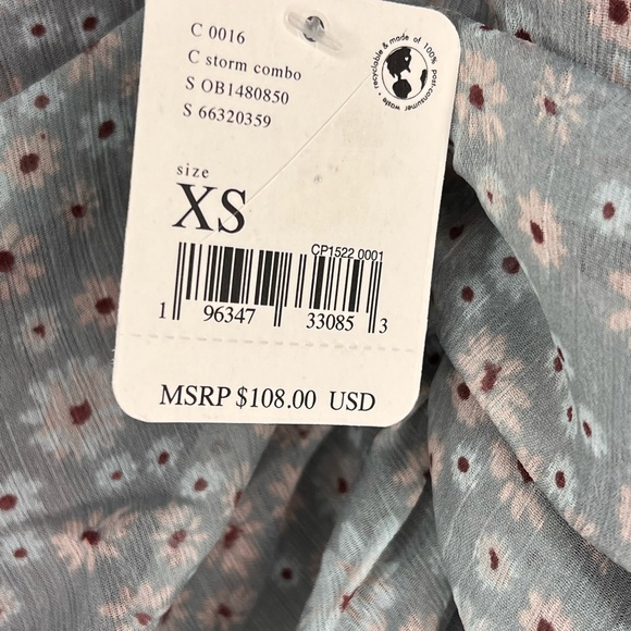 NWOT Free People Ruched Maxi Dress XS - Picture 3 of 3